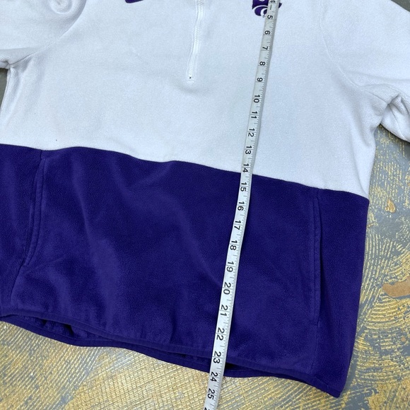 Nike Kansas State Wildcats 1/4 Zip Crew Neck Sweater AR8163-100 Large Purple - Picture 6 of 8